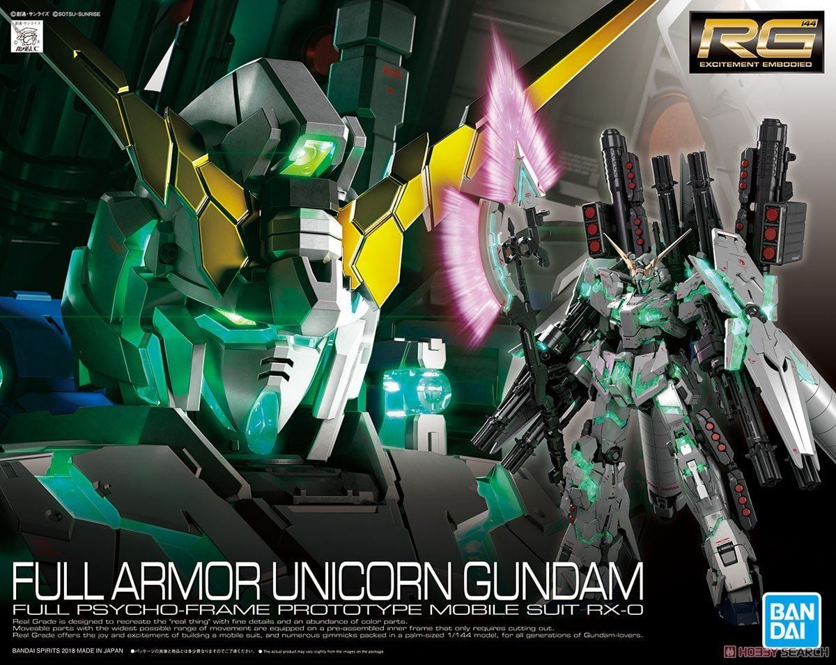 [HÀNG SẴN] BANDAI MÔ HÌNH LẮP RÁP RG 1/144 FULL ARMOR UNICORN GUNDAM CHÍNH HÃNG