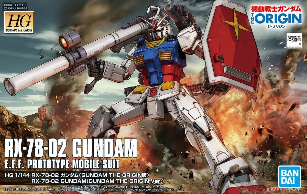 [HÀNG SẴN] BANDAI MÔ HÌNH LẮP RÁP HG 1/144 RX-78-02 GUNDAM (GUNDAM THE ORIGIN Ver.) GUNDAM CHÍNH HÃNG