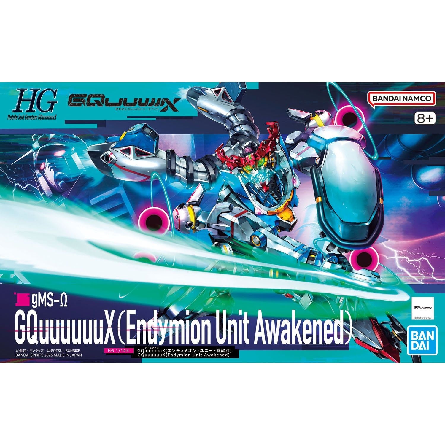 [HÀNG SẴN] BANDAI MÔ HÌNH LẮP RÁP HG 1/144 GQuuuuuuX（Endymion Unit Awakened）CHÍNH HÃNG