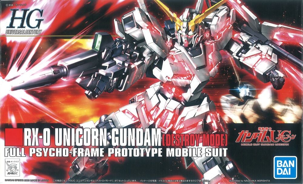 [HÀNG SẴN] BANDAI MÔ HÌNH LẮP RÁP 1/144 HGUC RX-0 UNICORN GUNDAM (DESTROY MODE) CHÍNH HÃNG