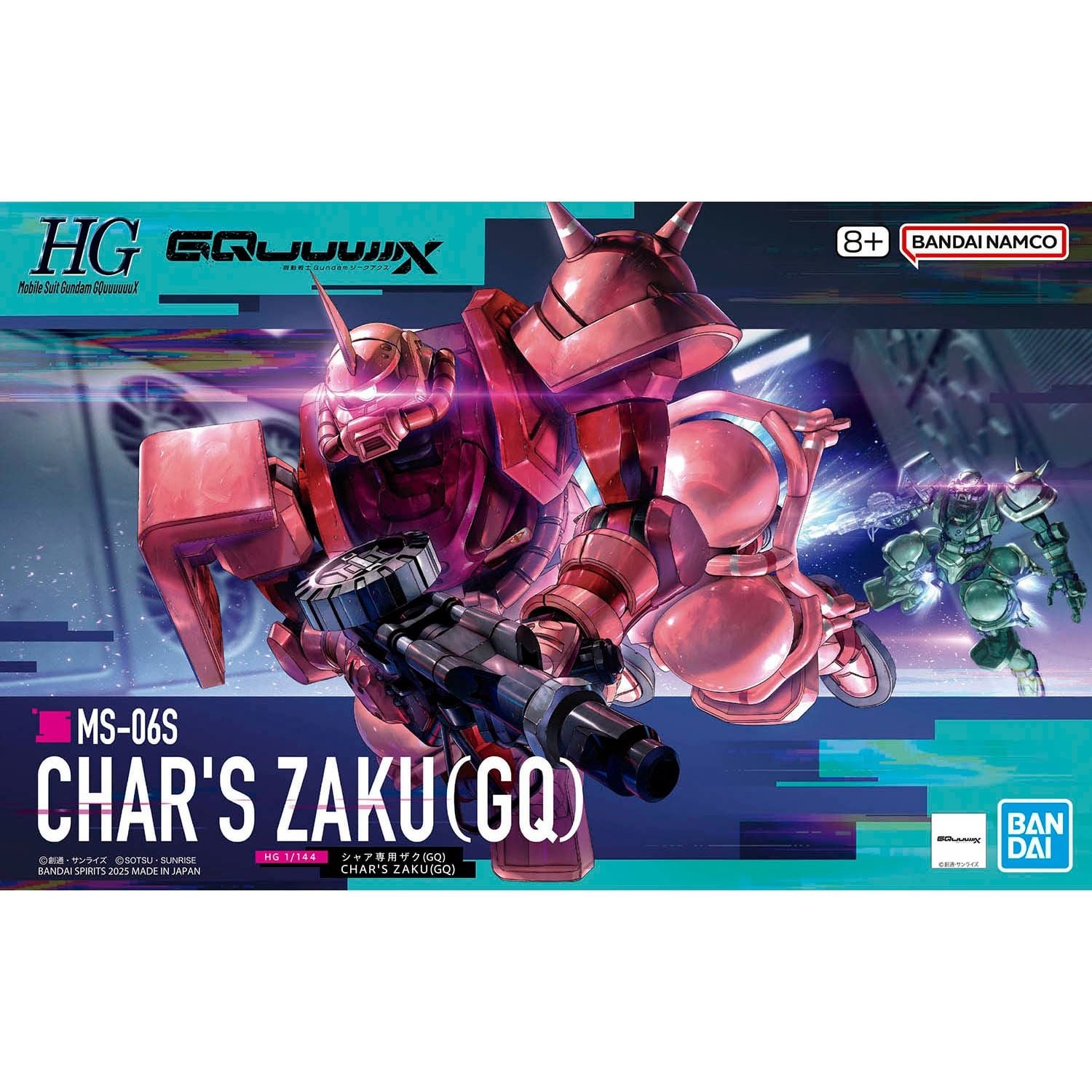 HÀNG SẴN] BANDAI MÔ HÌNH LẮP RÁP HG 1/144 CHAR'S ZAKU GQ CHÍNH HÃNG