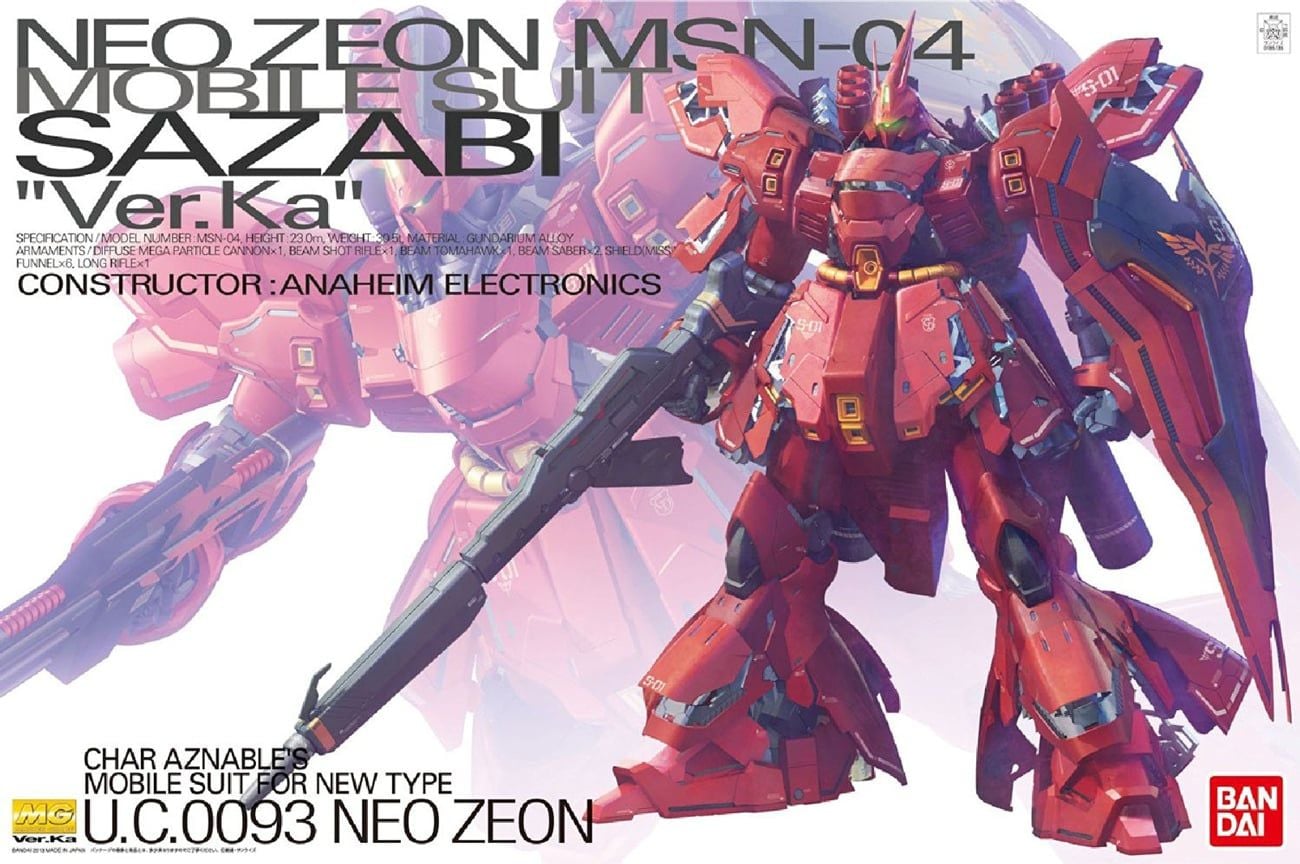 [HÀNG SẴN] BANDAI MÔ HÌNH LẮP RÁP MG 1/100 MG 1/100 MSN-04 SAZABI Ver.Ka CHÍNH HÃNG