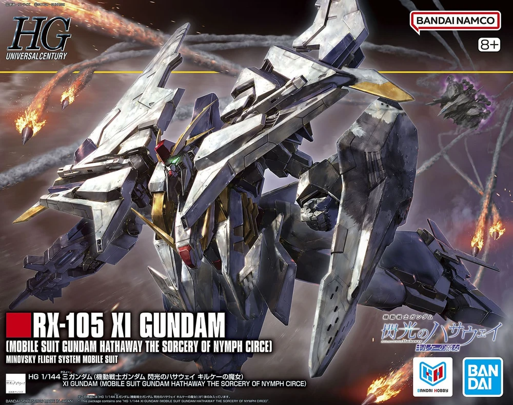 [HÀNG SẴN] BANDAI MÔ HÌNH LẮP RÁP HG 1/144 XI GUNDAM (MOBILE SUIT GUNDAM HATHAWAY THE SORCERY OF NYMPH CIRCE) CHÍNH HÃNG