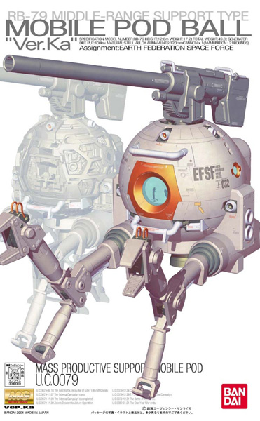[HÀNG SẴN] BANDAI MÔ HÌNH LẮP RÁP MG 1/100 BALL Ver.Ka CHÍNH HÃNG