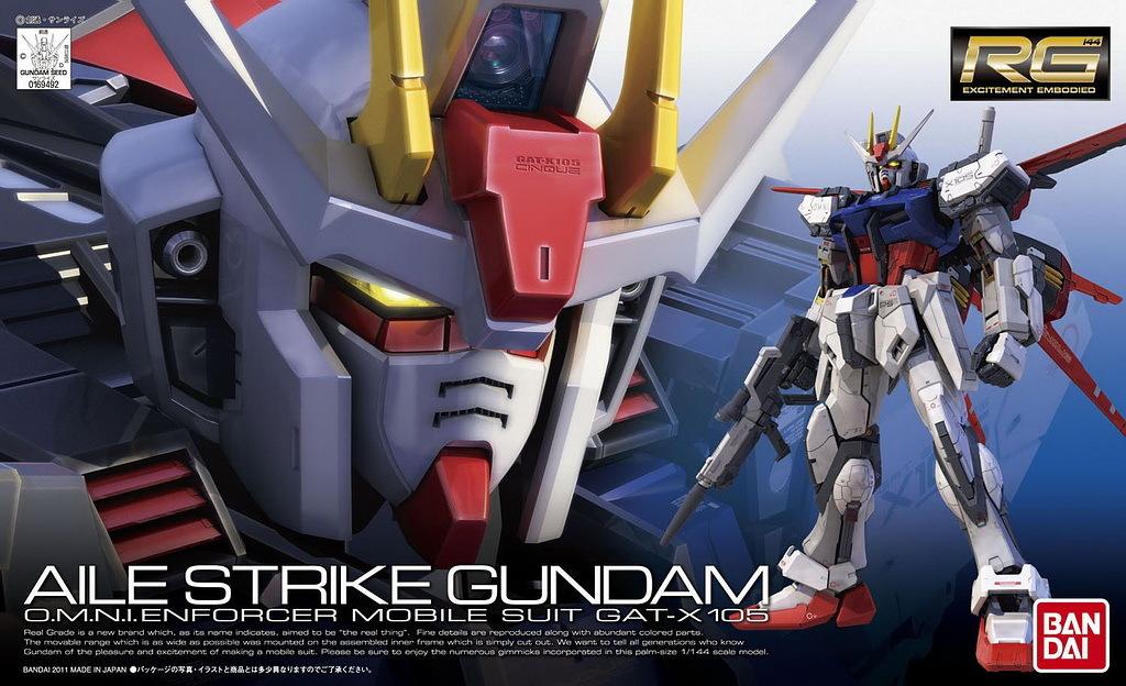 [HÀNG SẴN] BANDAI MÔ HÌNH LẮP RÁP RG 1/144 AILE STRIKE GUNDAM CHÍNH HÃNG