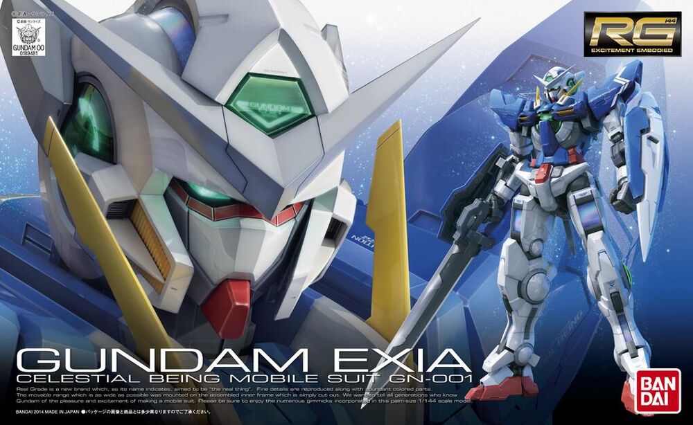[HÀNG SẴN] BANDAI MÔ HÌNH LẮP RÁP RG 1/144 GUNDAM EXIA CHÍNH HÃNG