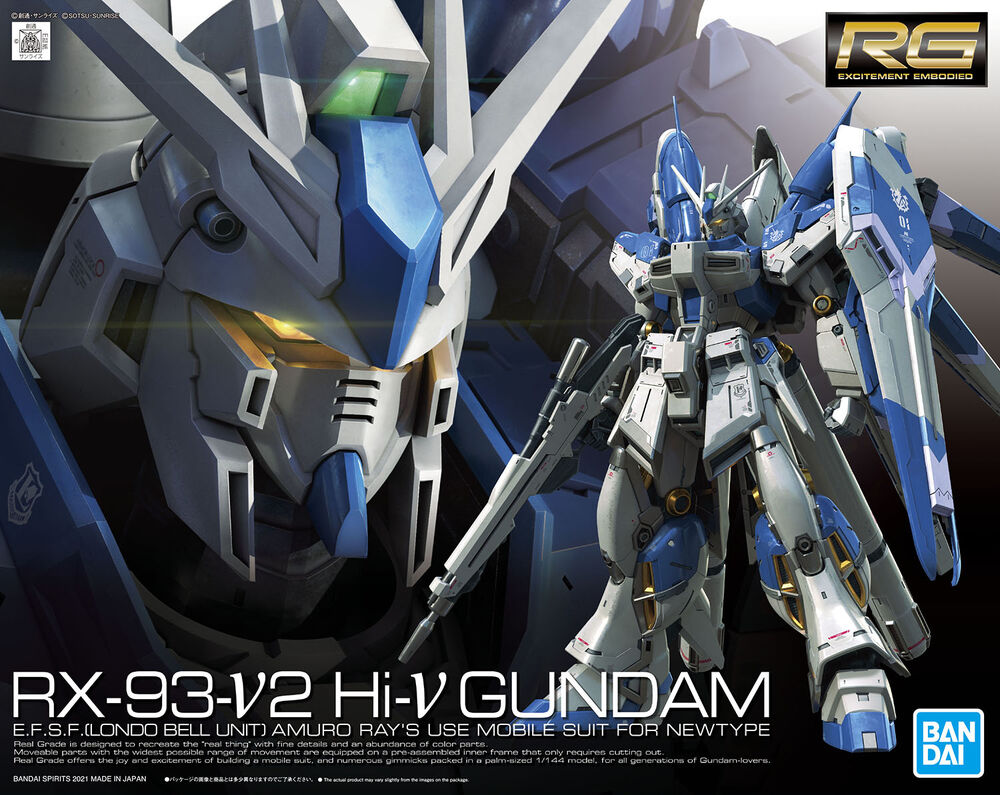 [HÀNG SẴN] BANDAI MÔ HÌNH LẮP RÁPRG 1/144 Hi-ν GUNDAM CHÍNH HÃNG